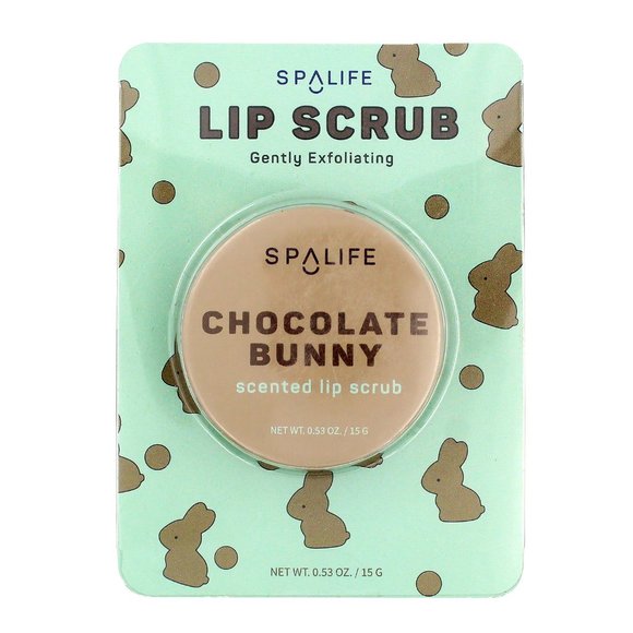 3PC Spalife Easter Chicks, Jelly Bean, Chocolate Bunny Scented Lip Scrub 0.53oz - Picture 2 of 7